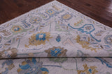 Grey Turkish Oushak Hand Knotted Wool Rug - 10' 3" X 14' 2" - Golden Nile