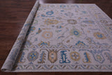Grey Turkish Oushak Hand Knotted Wool Rug - 10' 3" X 14' 2" - Golden Nile