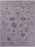 Ivory Turkish Oushak Hand Knotted Wool Rug - 10' 2" X 14' 0" - Golden Nile