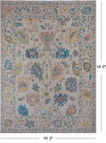 SUPER SALE Ivory Turkish Oushak Hand Knotted Wool Rug - 10' 2" X 14' 0"