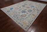 SUPER SALE Ivory Turkish Oushak Hand Knotted Wool Rug - 10' 2" X 14' 0"