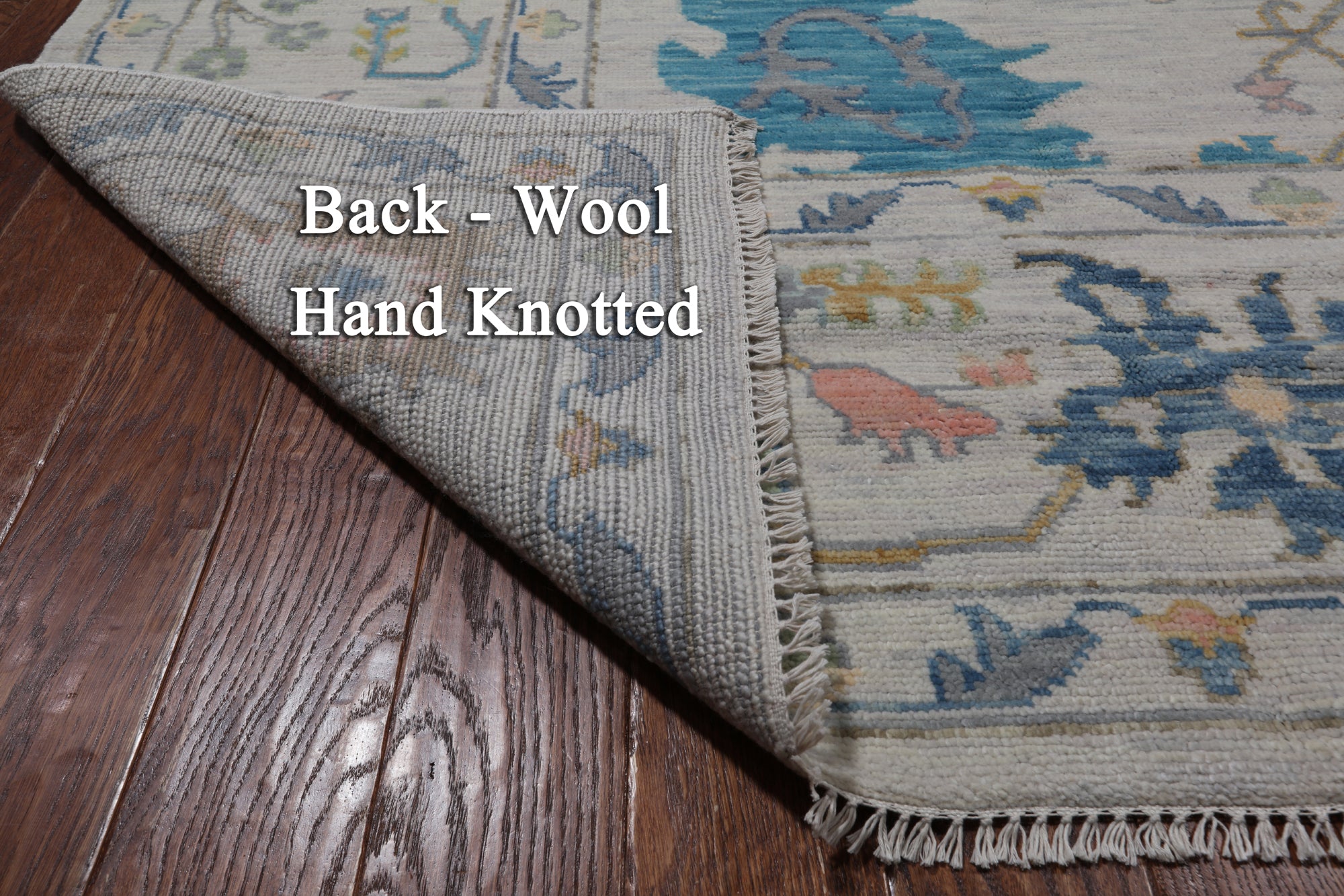 SUPER SALE Ivory Turkish Oushak Hand Knotted Wool Rug - 10' 2" X 14' 0"