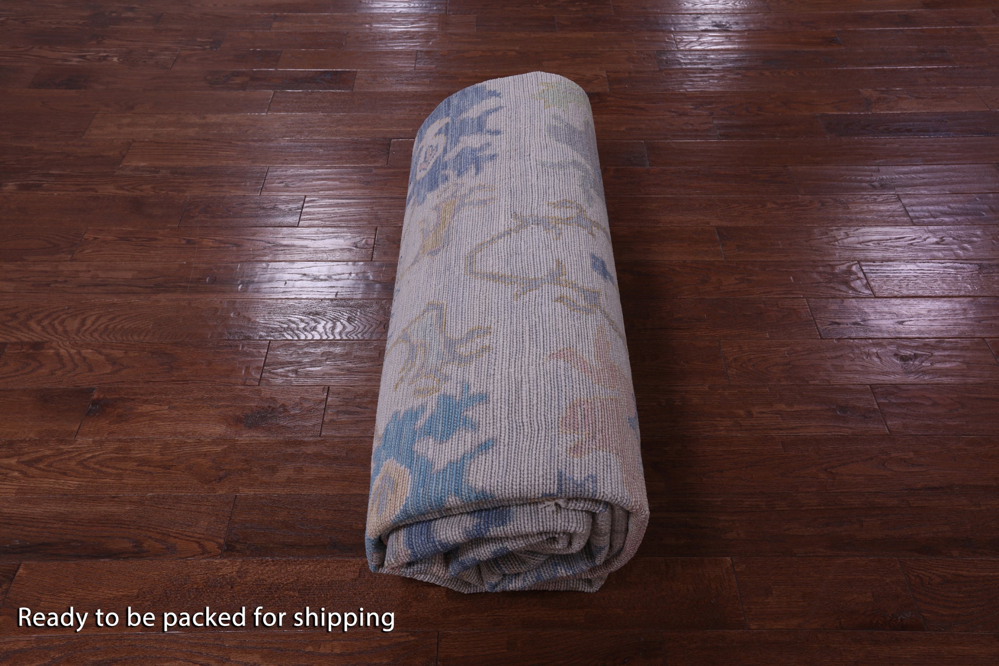 Ivory Turkish Oushak Hand Knotted Wool Rug - 10' 2" X 14' 0" - Golden Nile