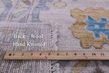 Grey Turkish Oushak Hand Knotted Wool Rug - 9' 0" X 12' 4" - Golden Nile