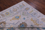 Grey Turkish Oushak Hand Knotted Wool Rug - 9' 0" X 12' 4" - Golden Nile