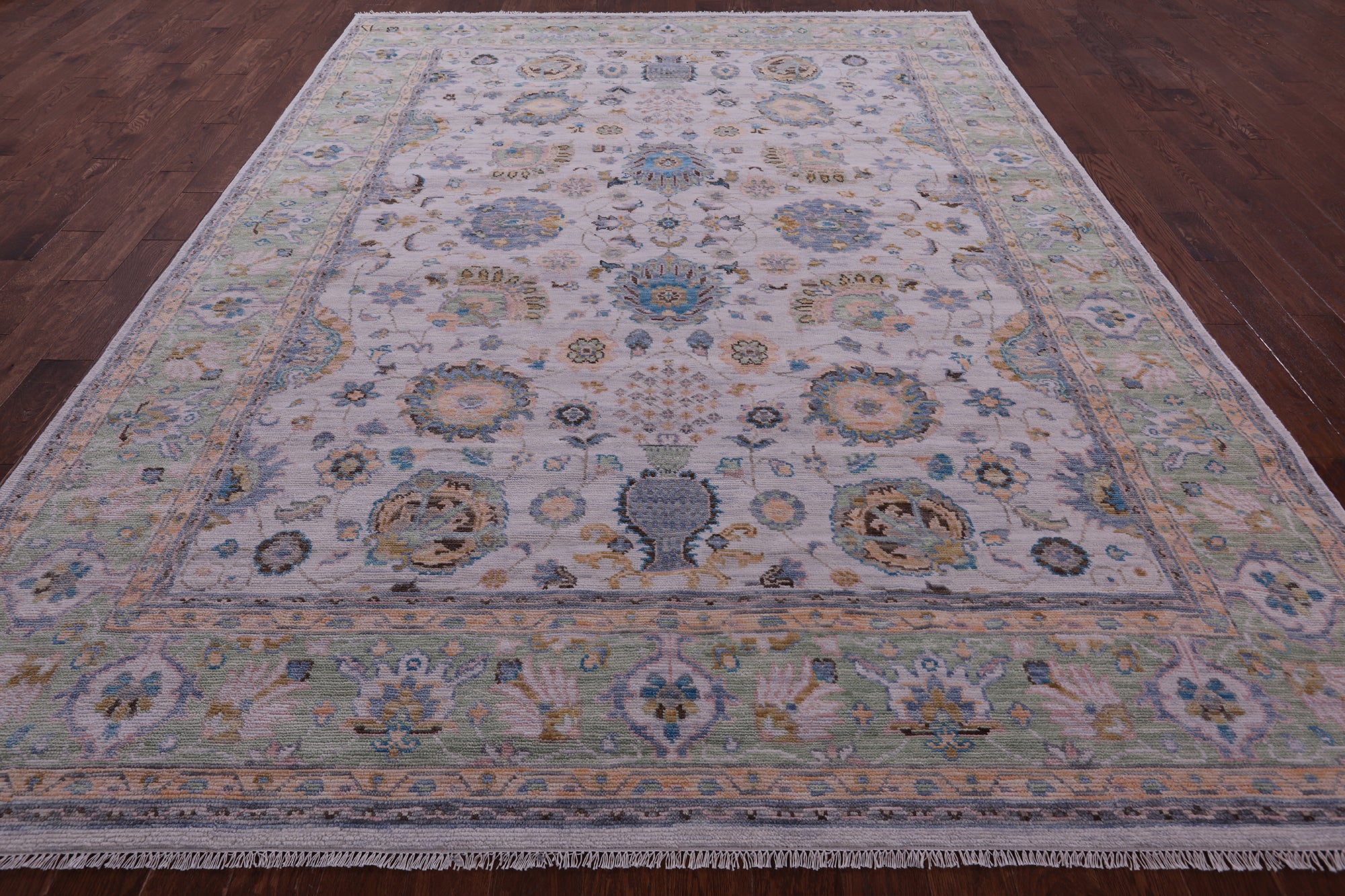 Persian Tabriz Handmade Wool Rug - 9' 2" X 12' 1" - Golden Nile