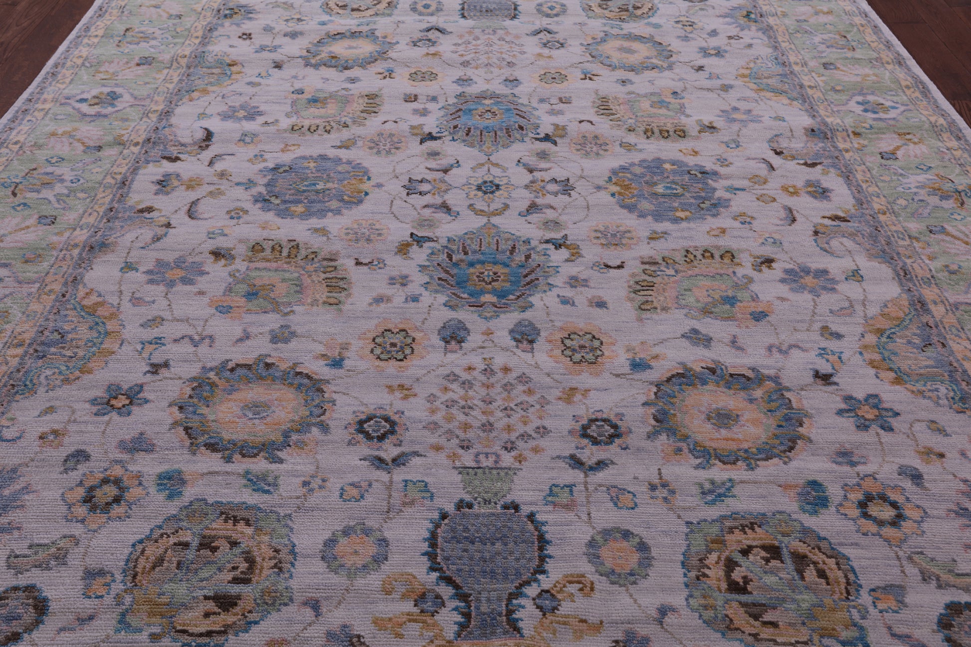 Persian Tabriz Handmade Wool Rug - 9' 2" X 12' 1" - Golden Nile