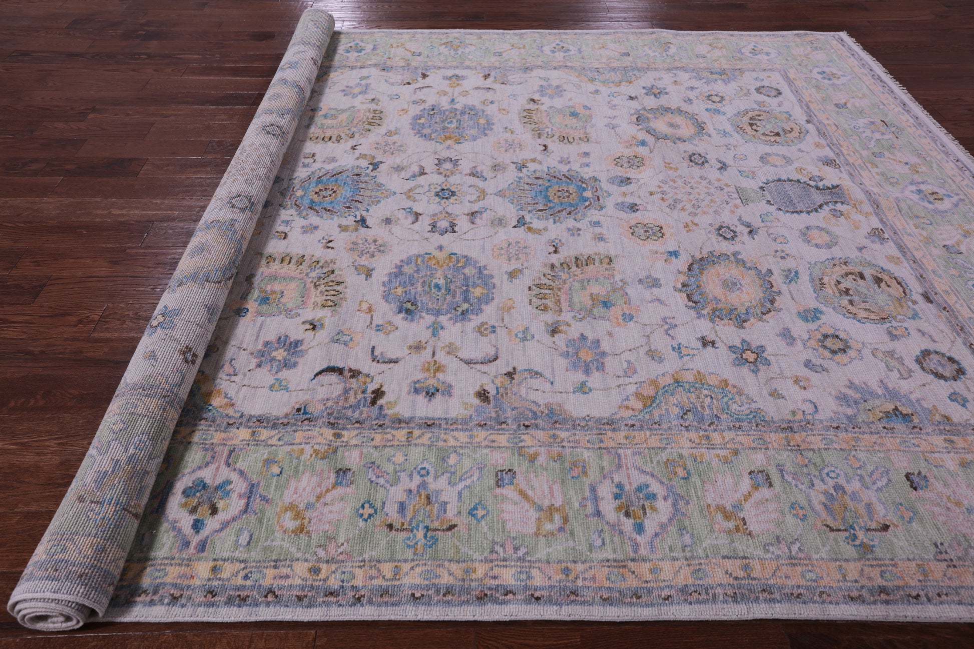 Persian Tabriz Handmade Wool Rug - 9' 2" X 12' 1" - Golden Nile