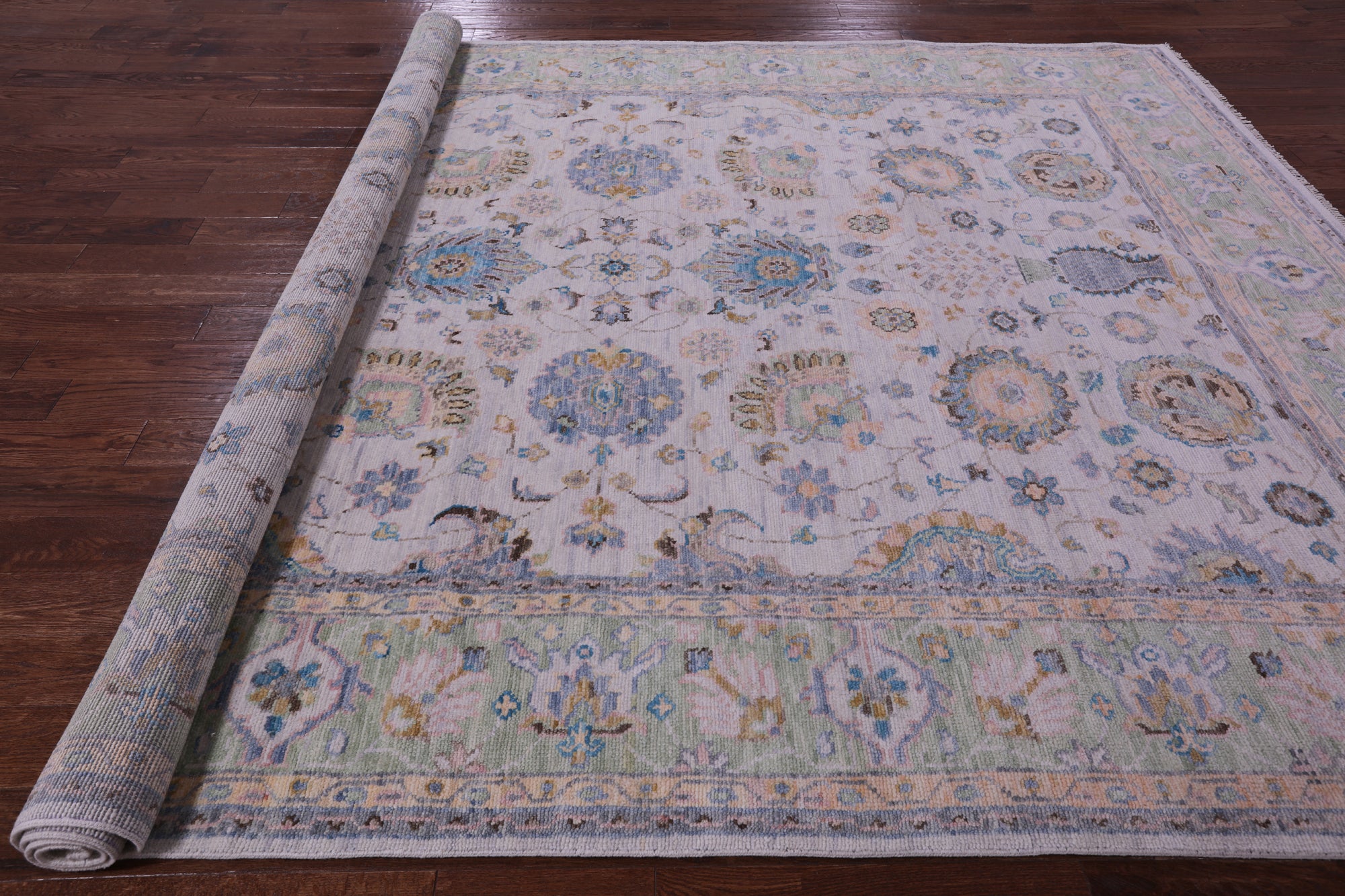 Persian Tabriz Handmade Wool Rug - 9' 2" X 12' 1" - Golden Nile