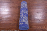 Grey Persian Tabriz Hand Knotted Wool & Silk Runner Rug - 2' 7" X 10' 2" - Golden Nile