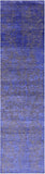 Grey Persian Tabriz Handmade Wool & Silk Runner Rug - 2' 7" X 10' 2" - Golden Nile
