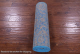 Blue Persian Tabriz Hand Knotted Wool & Silk Runner Rug - 2' 7" X 12' 0" - Golden Nile