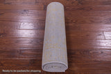 Grey Persian Tabriz Hand Knotted Wool & Silk Runner Rug - 2' 8" X 11' 11" - Golden Nile