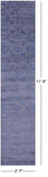 Grey Persian Tabriz Handmade Wool & Silk Runner Rug - 2' 7" X 11' 9" - Golden Nile