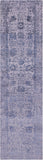 Grey Persian Tabriz Hand Knotted Wool & Silk Runner Rug - 2' 7" X 10' 0" - Golden Nile