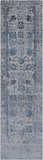 Grey Persian Tabriz Hand Knotted Wool & Silk Runner Rug - 2' 7" X 10' 0"