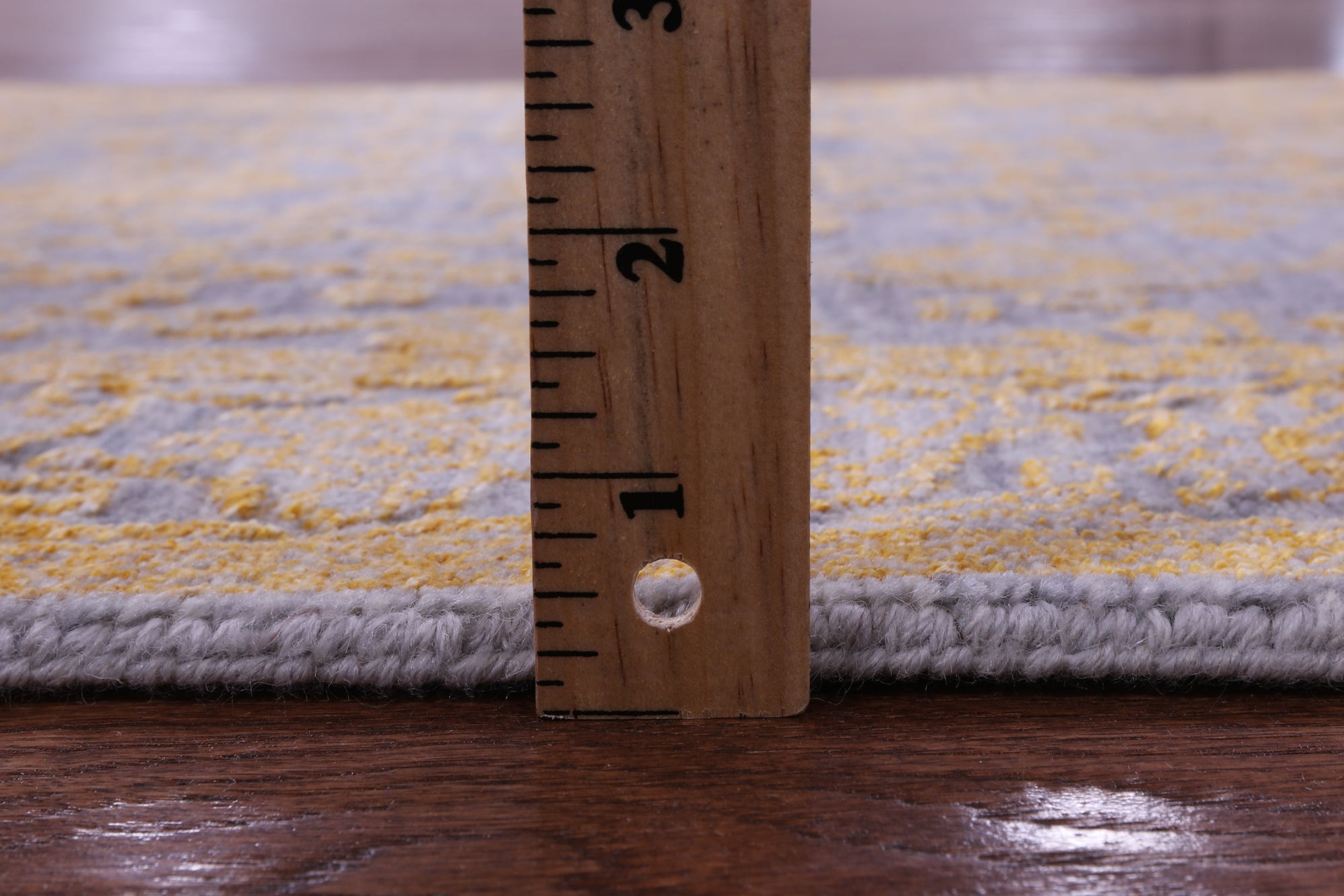 Grey Persian Tabriz Hand Knotted Wool & Silk Runner Rug - 2' 8" X 10' 1" - Golden Nile