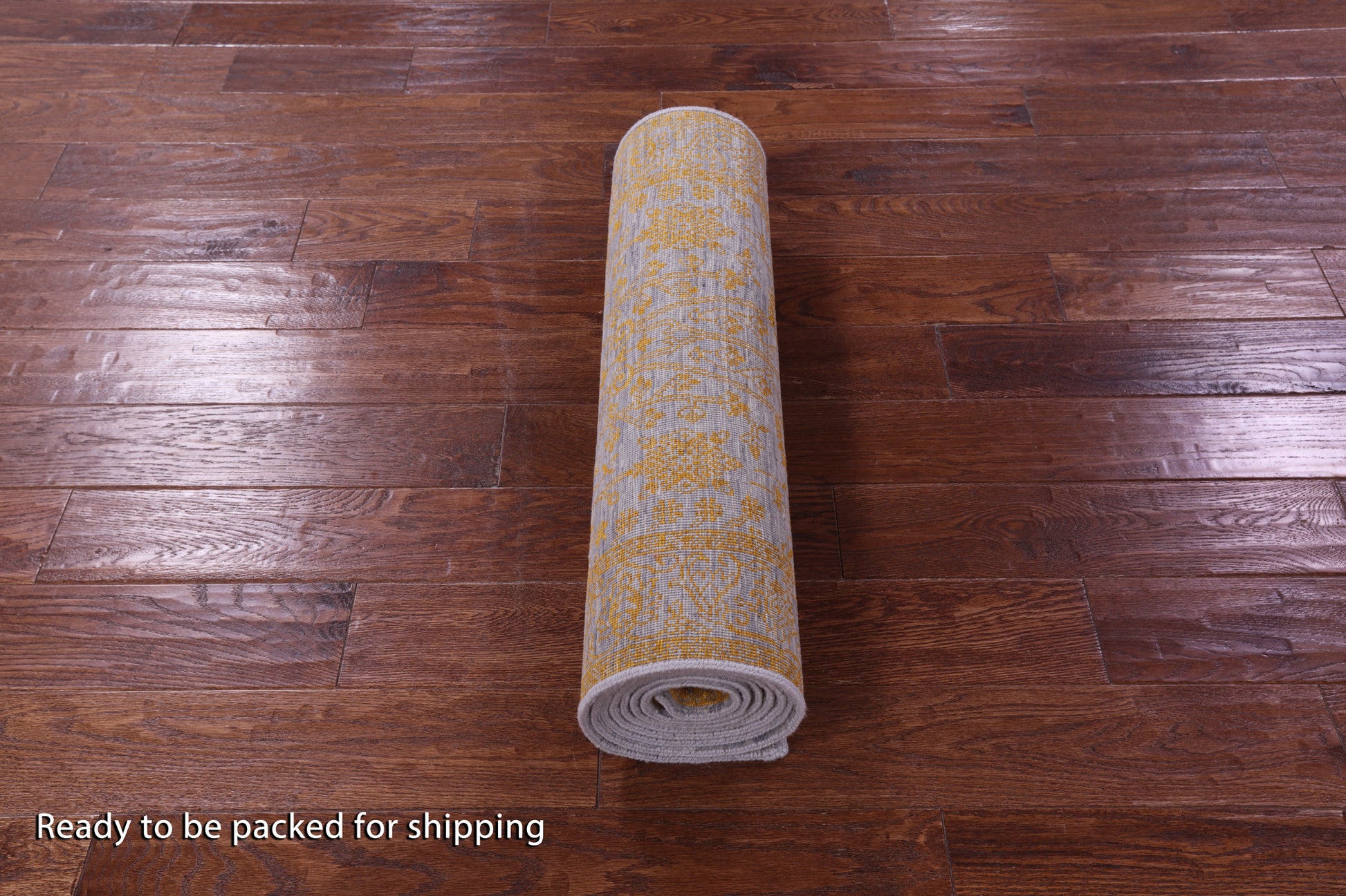 Grey Persian Tabriz Hand Knotted Wool & Silk Runner Rug - 2' 8" X 10' 1" - Golden Nile