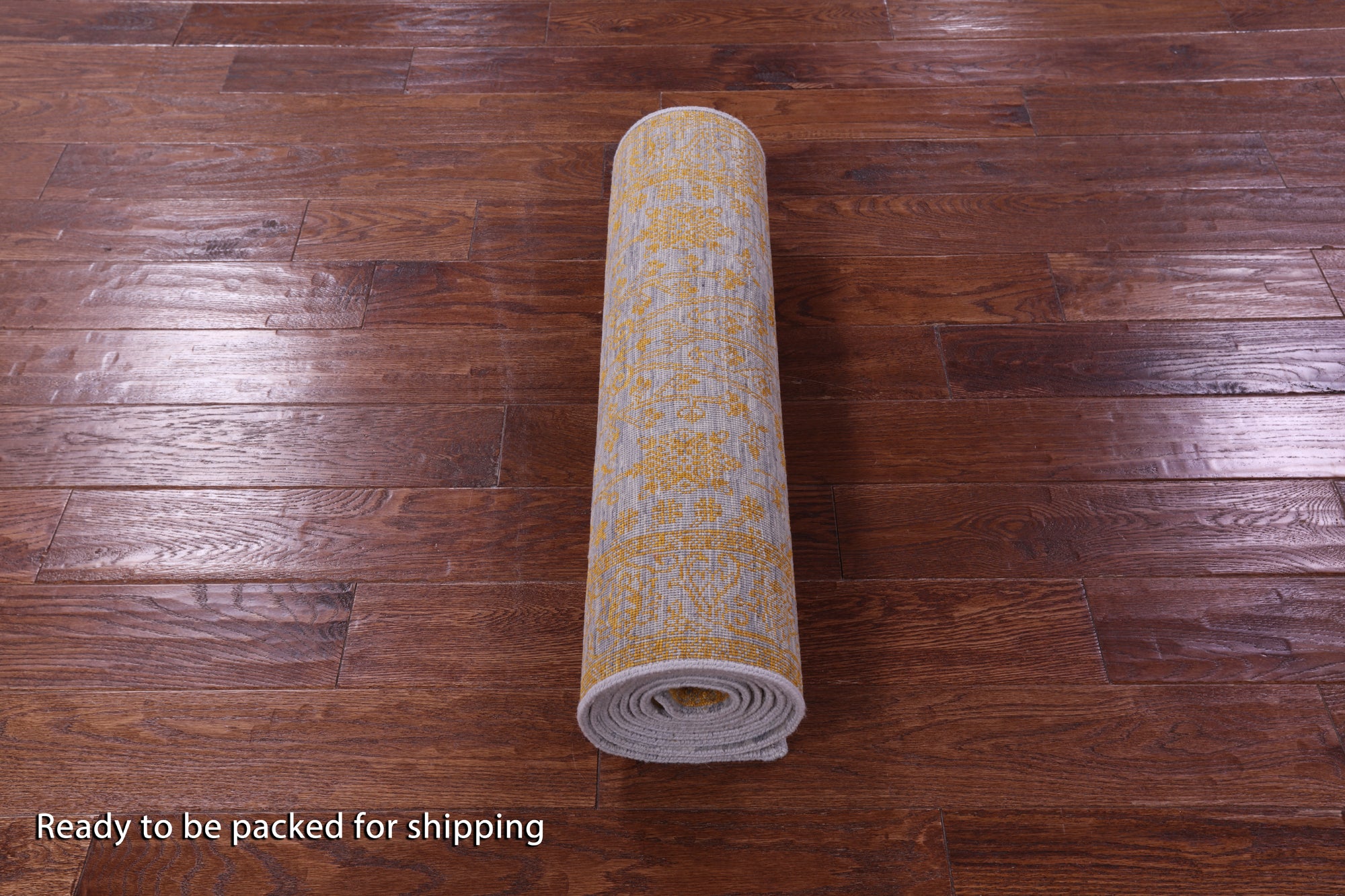 Grey Persian Tabriz Hand Knotted Wool & Silk Runner Rug - 2' 8" X 10' 1" - Golden Nile