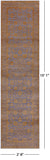 Grey Persian Tabriz Hand Knotted Wool & Silk Runner Rug - 2' 8" X 10' 1" - Golden Nile