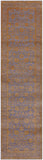 Grey Persian Tabriz Hand Knotted Wool & Silk Runner Rug - 2' 8" X 10' 1" - Golden Nile