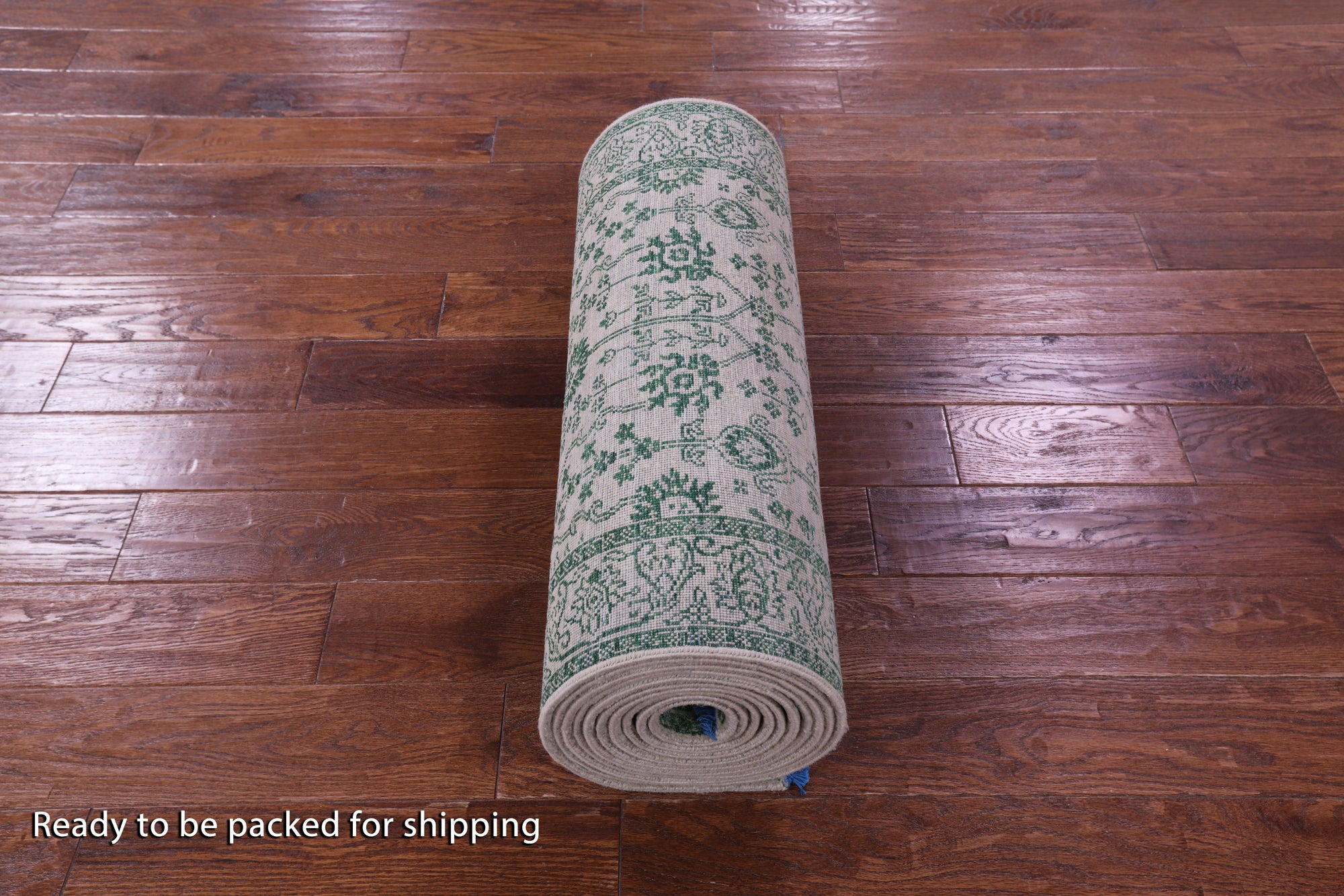 Ivory Persian Tabriz Hand Knotted Wool & Silk Runner Rug - 2' 7" X 17' 10" - Golden Nile