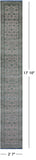 Ivory Persian Tabriz Hand Knotted Wool & Silk Runner Rug - 2' 7" X 17' 10" - Golden Nile
