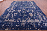 Blue Persian Tabriz Hand Knotted Wool & Silk Rug - 10' 1" X 14' 8" - Golden Nile