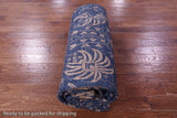 Blue Persian Tabriz Hand Knotted Wool & Silk Rug - 10' 1" X 14' 8" - Golden Nile