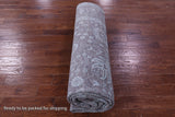 Grey Persian Tabriz Handmade Wool & Silk Rug - 8' 11" X 12' 7" - Golden Nile