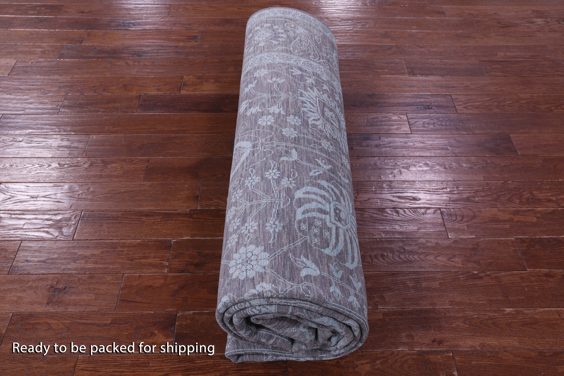 Grey Persian Tabriz Handmade Wool & Silk Rug - 8' 11" X 12' 7" - Golden Nile