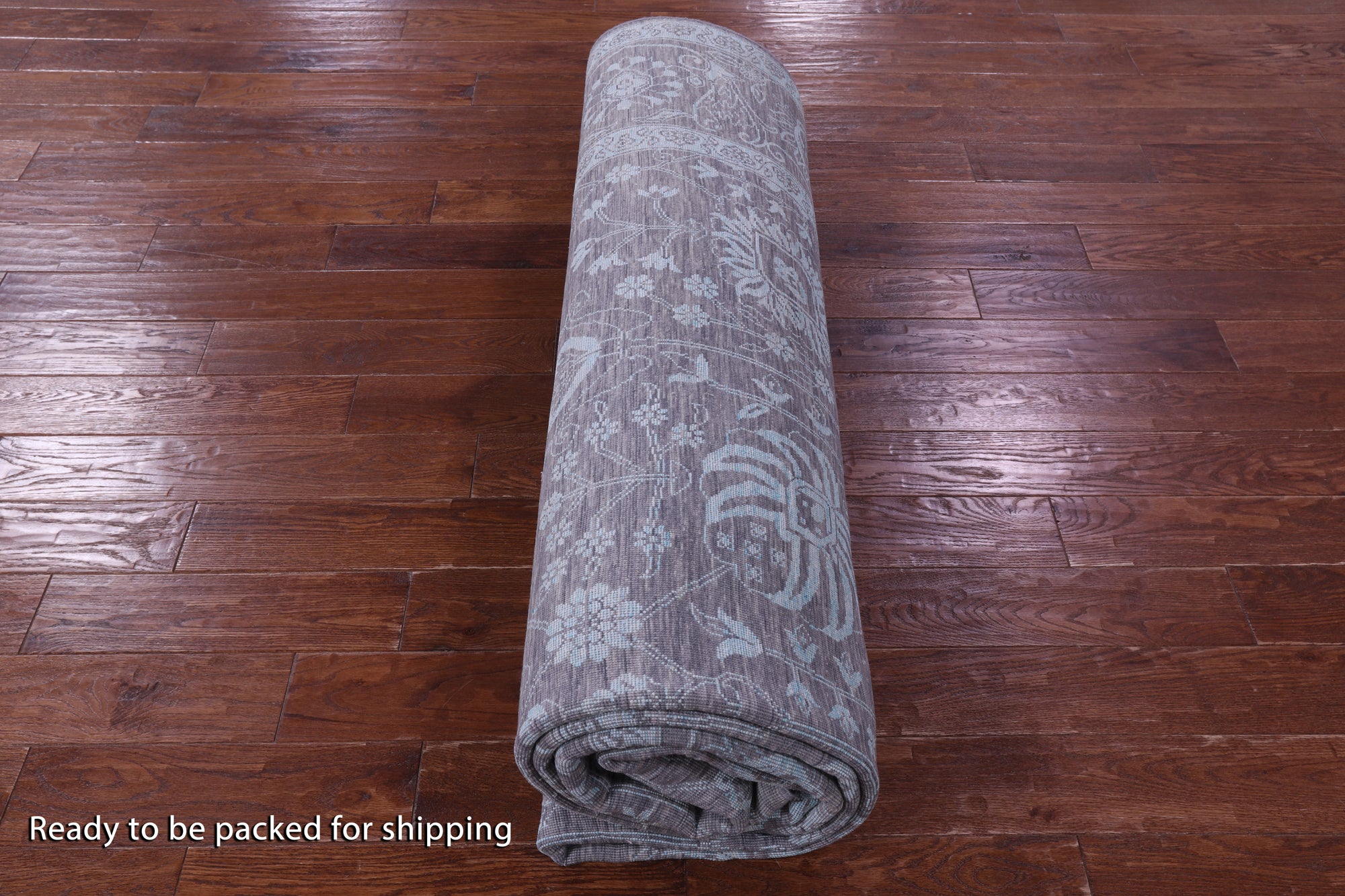 Grey Persian Tabriz Handmade Wool & Silk Rug - 8' 11" X 12' 7" - Golden Nile