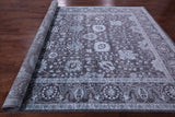 Grey Persian Tabriz Handmade Wool & Silk Rug - 8' 11" X 12' 7" - Golden Nile