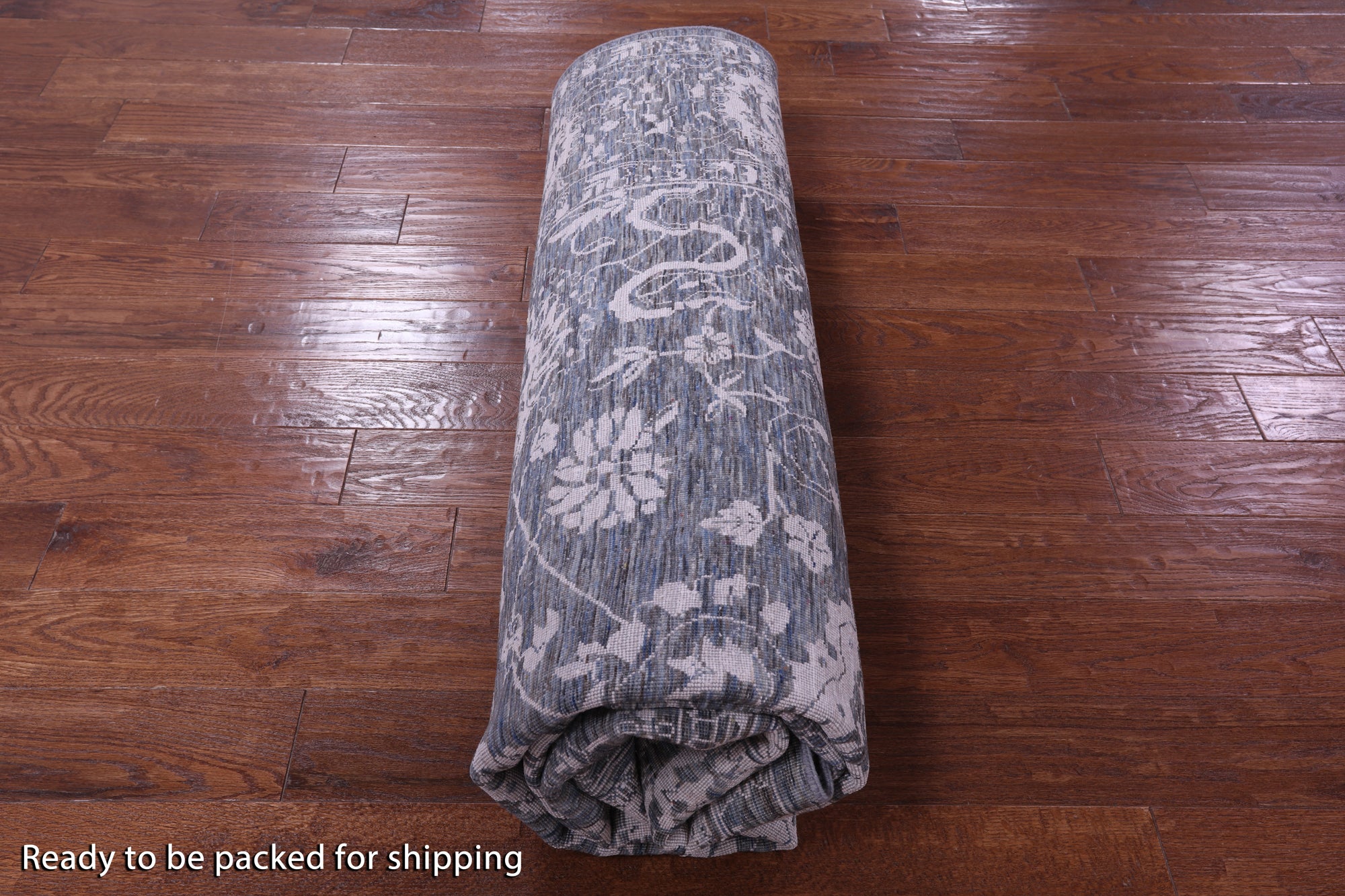 Grey Persian Tabriz Hand Knotted Wool & Silk Rug - 7' 11" X 10' 0" - Golden Nile