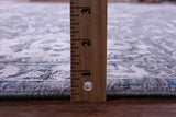 Grey Persian Tabriz Hand Knotted Wool & Silk Rug - 7' 11" X 10' 0" - Golden Nile