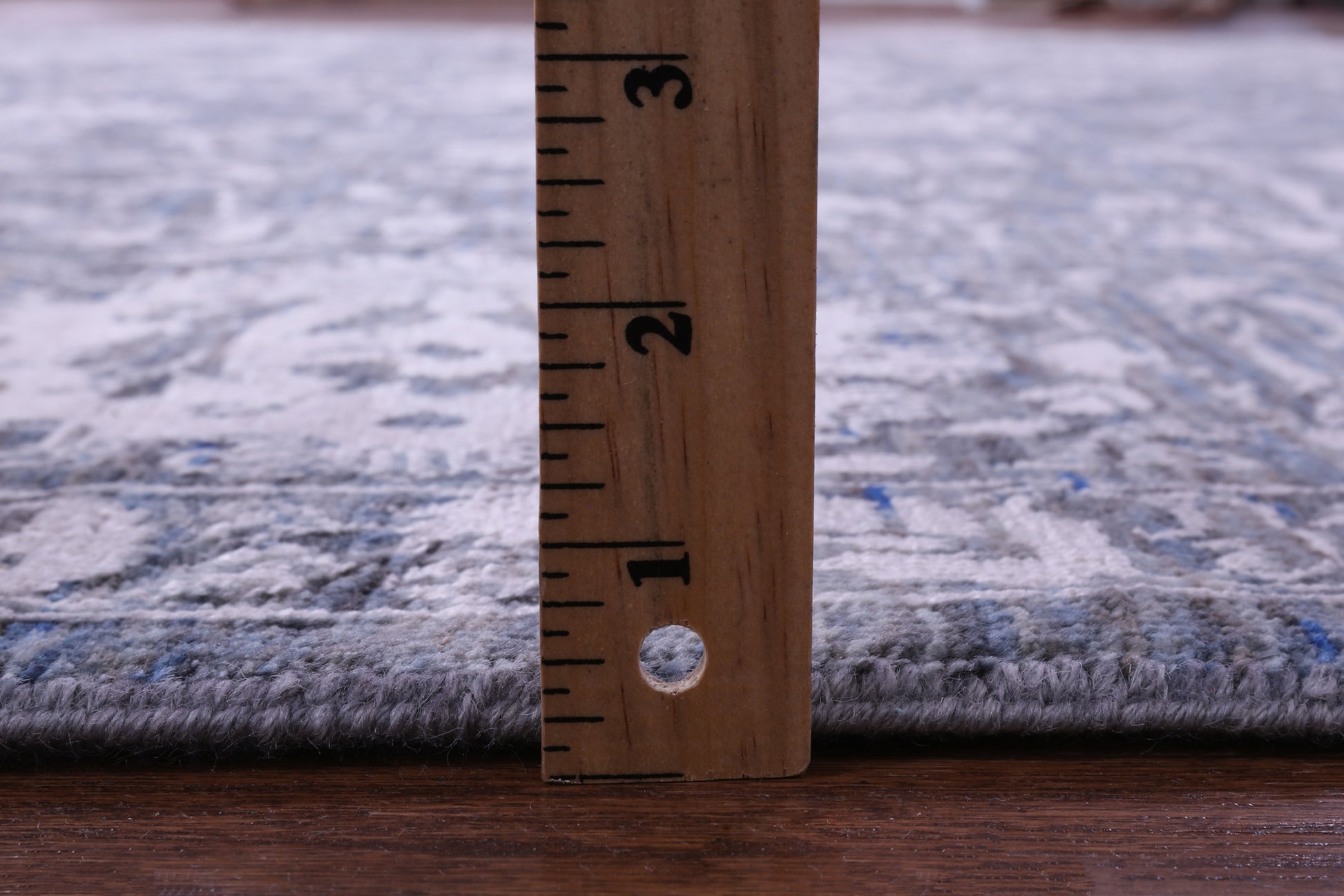 Grey Persian Tabriz Hand Knotted Wool & Silk Rug - 7' 11" X 10' 0" - Golden Nile
