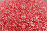 Red Persian Tabriz Hand Knotted Wool & Silk Rug - 9' 1" X 12' 1" - Golden Nile