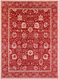 Red Persian Tabriz Handmade Wool & Silk Rug - 9' 1" X 12' 2" - Golden Nile