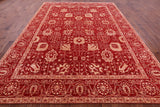 Red Persian Tabriz Handmade Wool & Silk Rug - 9' 1" X 12' 2" - Golden Nile