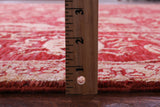 Red Persian Tabriz Handmade Wool & Silk Rug - 9' 1" X 12' 2" - Golden Nile
