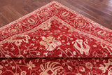 Red Persian Tabriz Handmade Wool & Silk Rug - 9' 1" X 12' 2" - Golden Nile