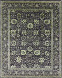 Grey Persian Tabriz Hand Knotted Wool & Silk Rug - 8' 1" X 10' 2" - Golden Nile