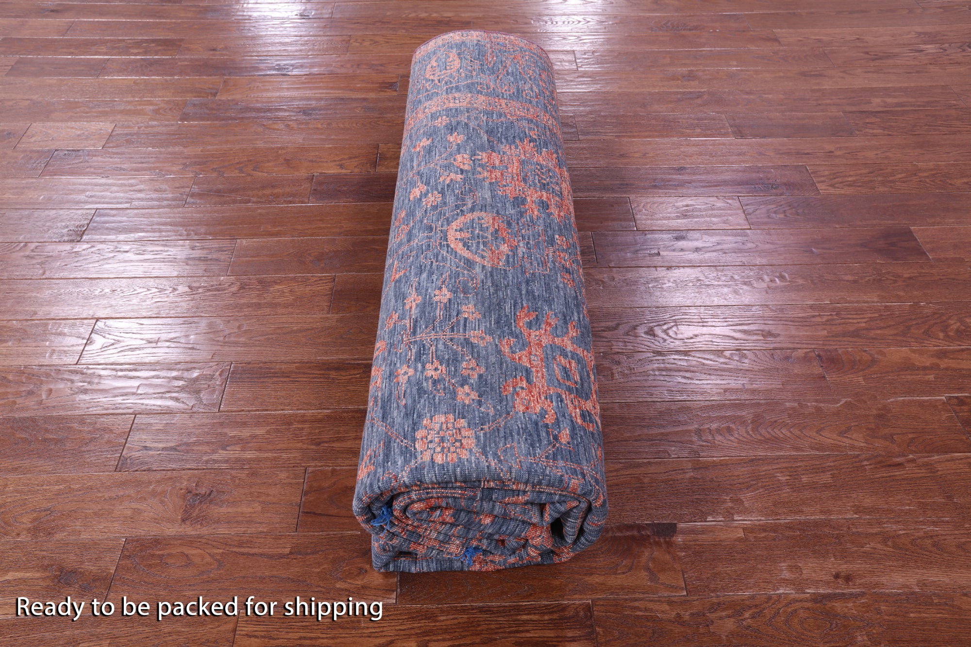 Grey Persian Tabriz Hand Knotted Wool & Silk Rug - 8' 11" X 11' 11" - Golden Nile