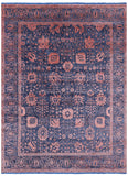 Grey Persian Tabriz Hand Knotted Wool & Silk Rug - 8' 11" X 11' 11" - Golden Nile