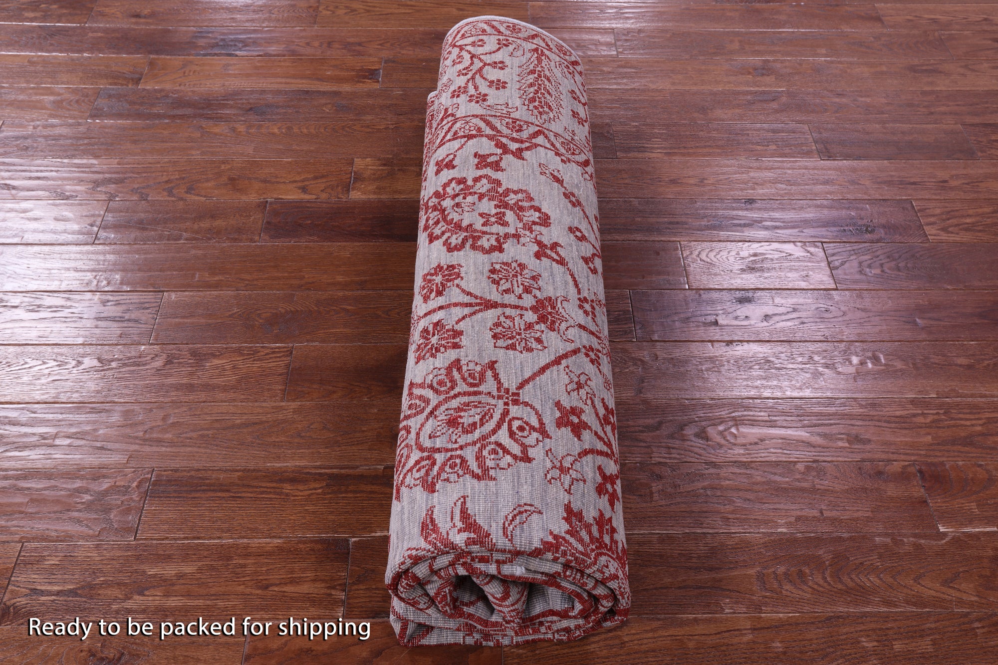 Grey Persian Tabriz Hand Knotted Wool & Silk Rug - 8' 0" X 8' 6" - Golden Nile