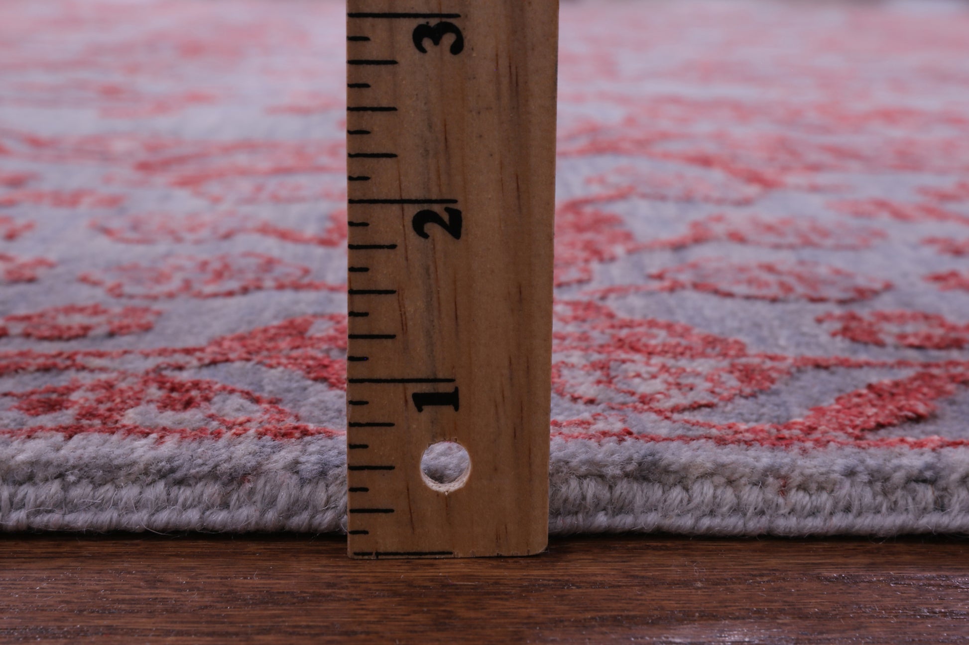 Grey Persian Tabriz Hand Knotted Wool & Silk Rug - 8' 0" X 8' 6" - Golden Nile