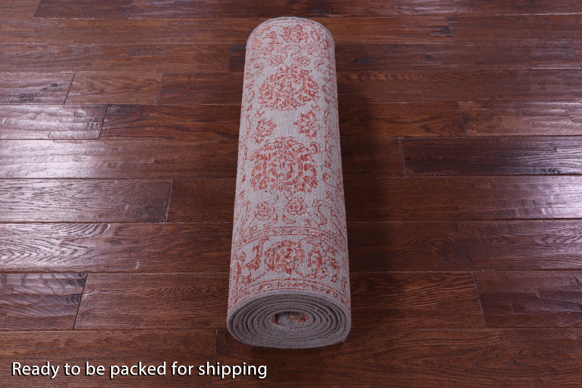 Grey Persian Tabriz Hand Knotted Wool & Silk Runner Rug - 2' 7" X 11' 9" - Golden Nile