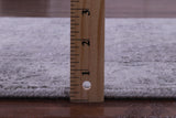 Grey Persian Tabriz Hand Knotted Wool Runner Rug - 2' 7" X 14' 0" - Golden Nile