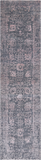 Grey Persian Tabriz Hand Knotted Wool & Silk Runner Rug - 2' 7" X 10' 2"