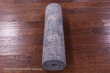 Grey Persian Tabriz Hand Knotted Wool & Silk Runner Rug - 2' 7" X 10' 2" - Golden Nile